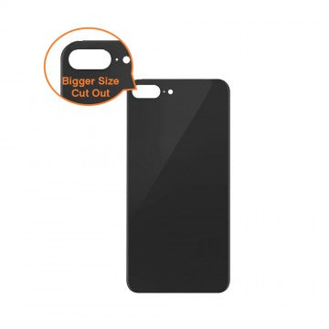 Rear Glass Replacement with Bigger Size Camera Hole Carving for iPhone 8 Plus (NO LOGO)